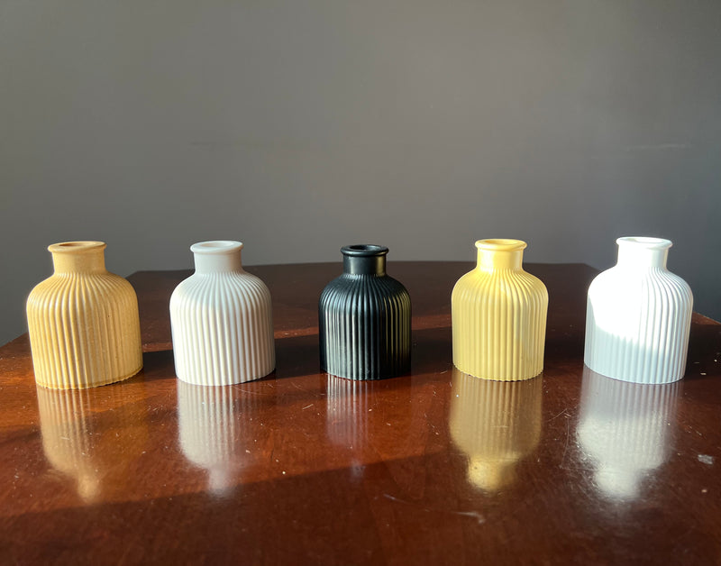 Mini Vases and Dried Flowers Bundle Set