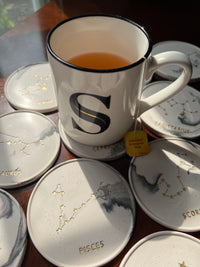 Marble Zodiac Coaster Gift Set