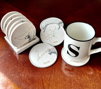 Marble Zodiac Coaster Gift Set