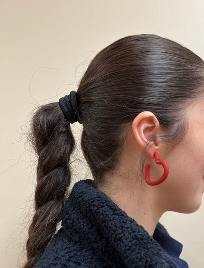 Heart Hoop Earrings