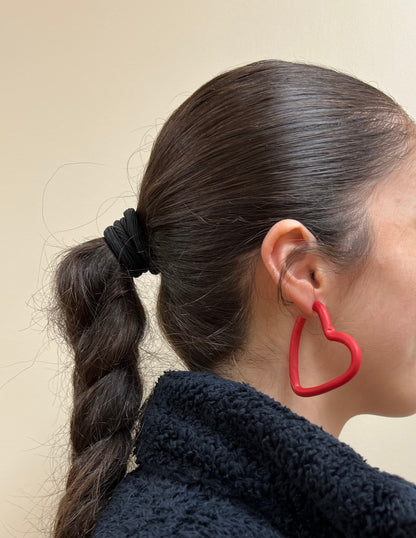 Heart Hoop Earrings