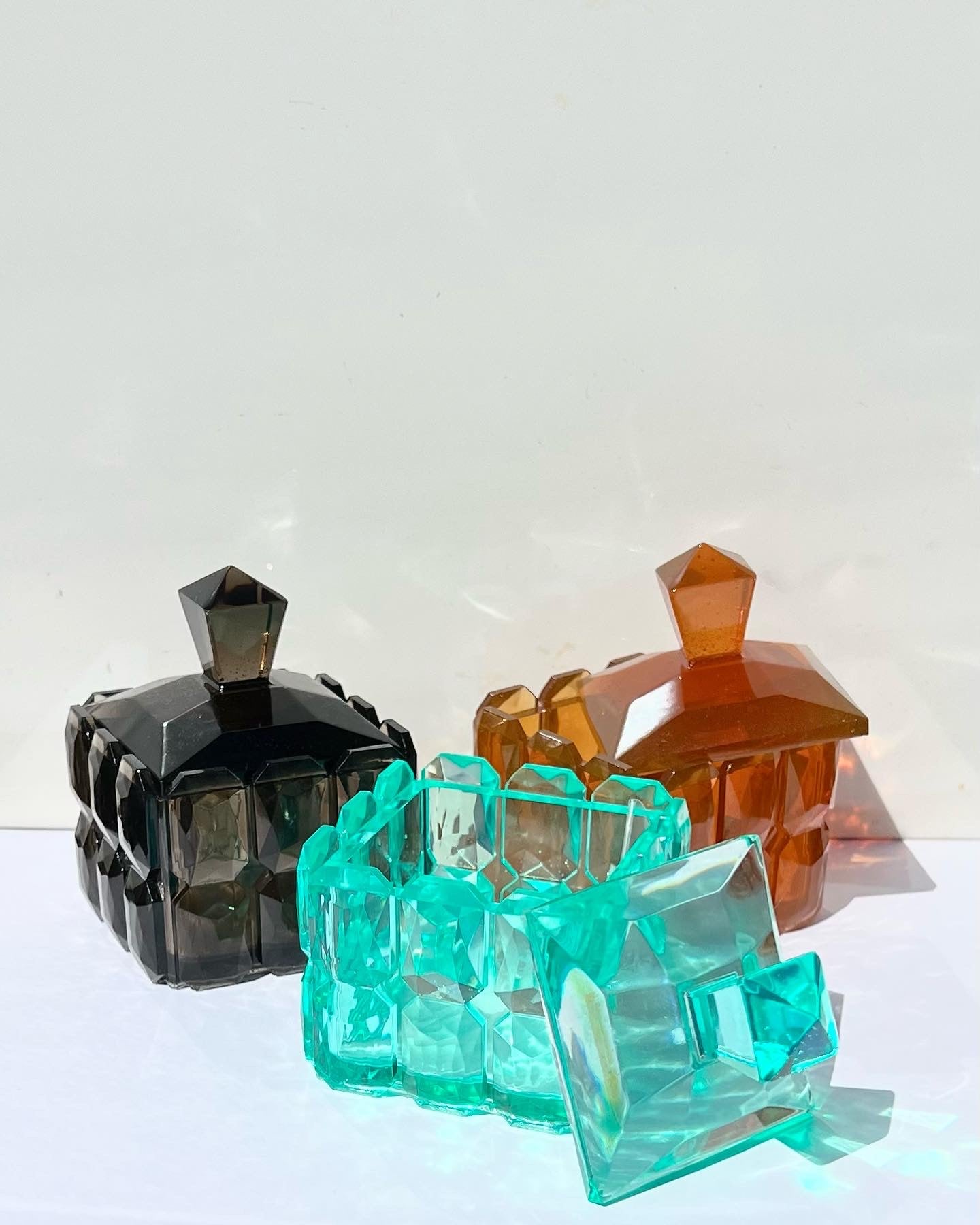 Square Resin Trinket Jar