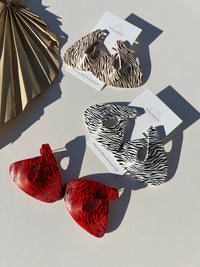 Asha Animal Print Statement Earrings