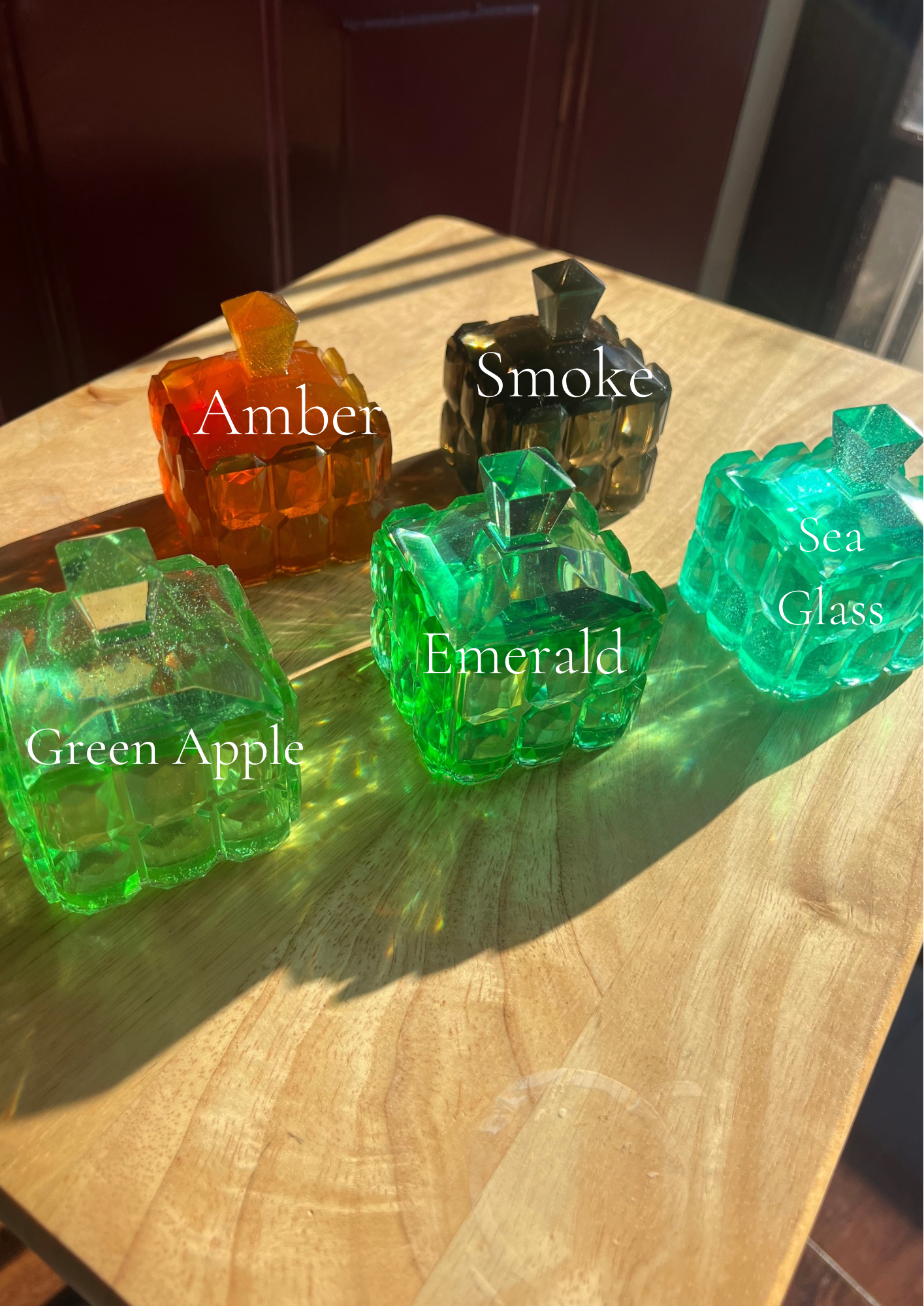 Square Resin Trinket Jar