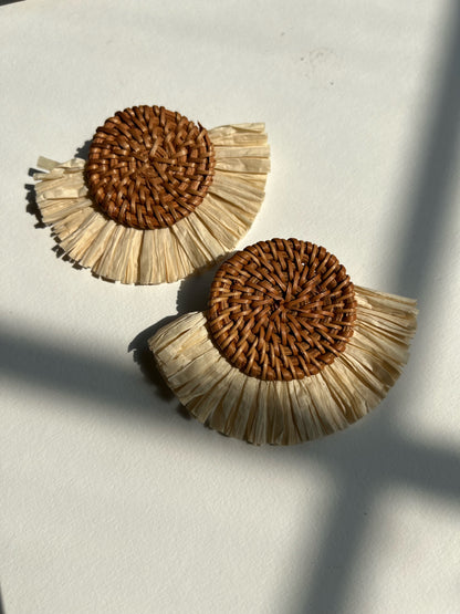 Rattan Statement Earrings