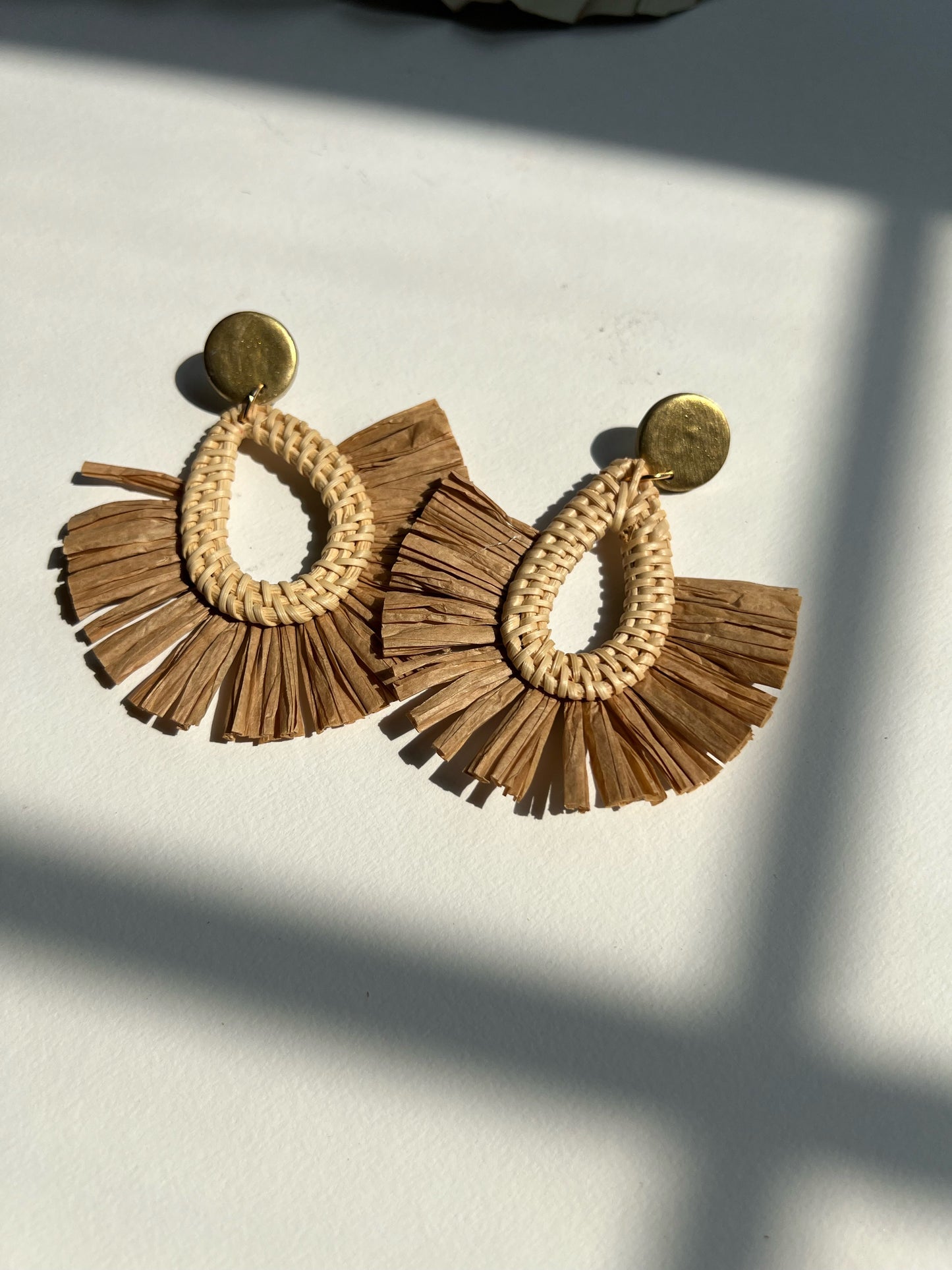 Rattan Statement Earrings