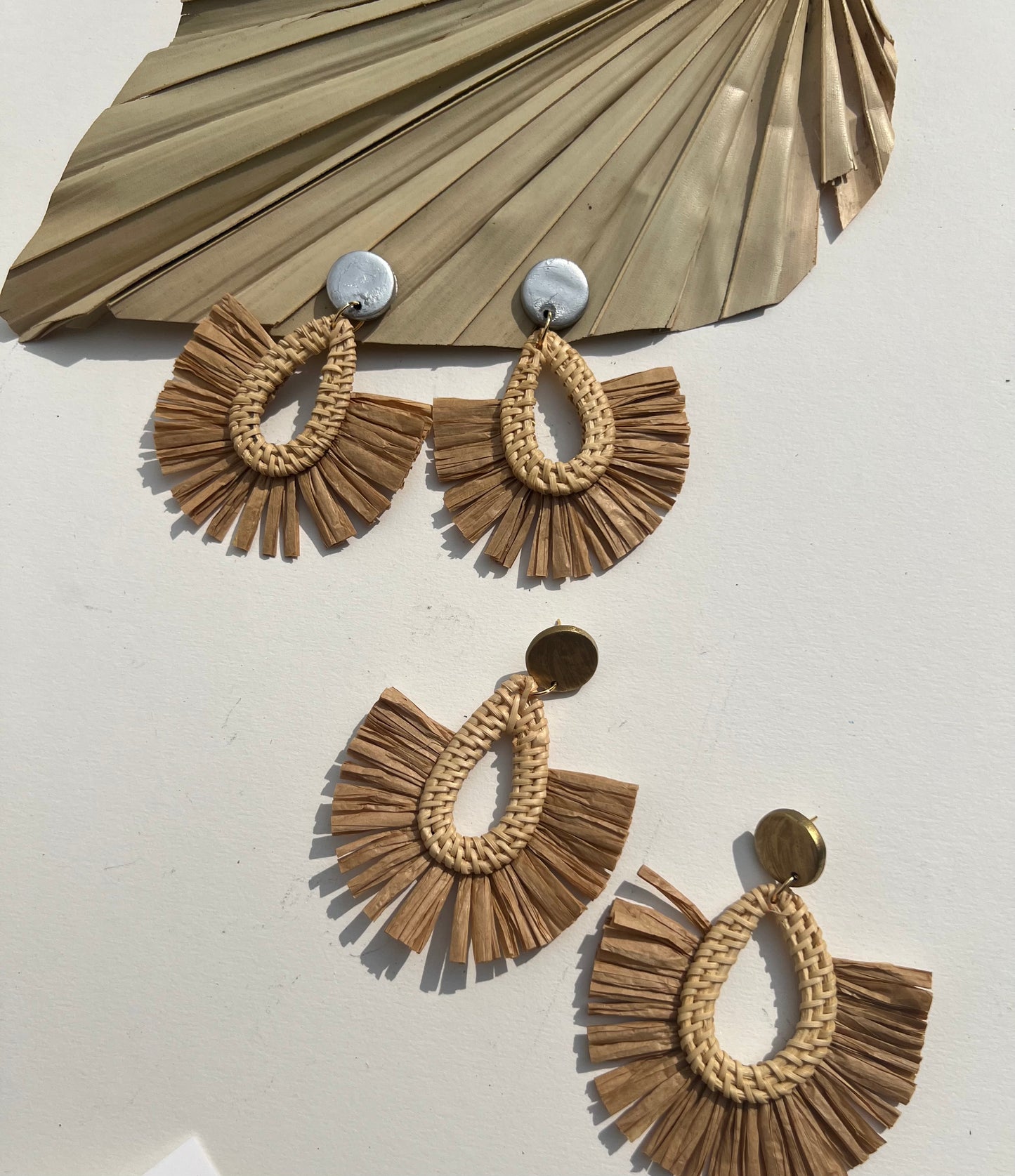 Rattan Statement Earrings