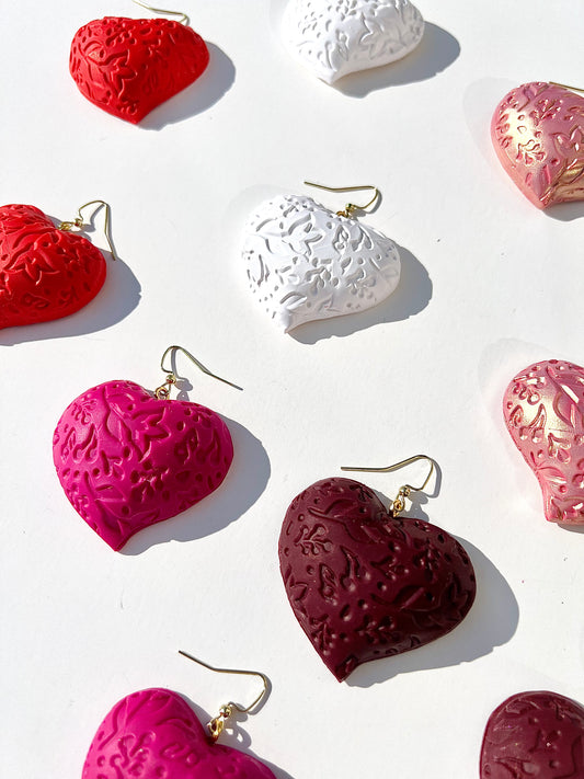 Puffy Heart Earrings