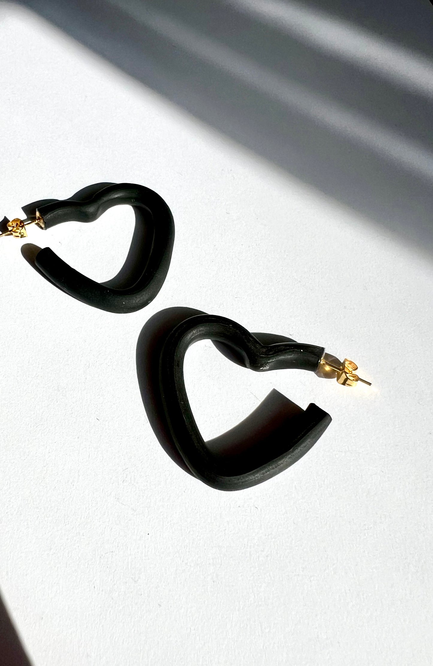 Heart Hoop Earrings