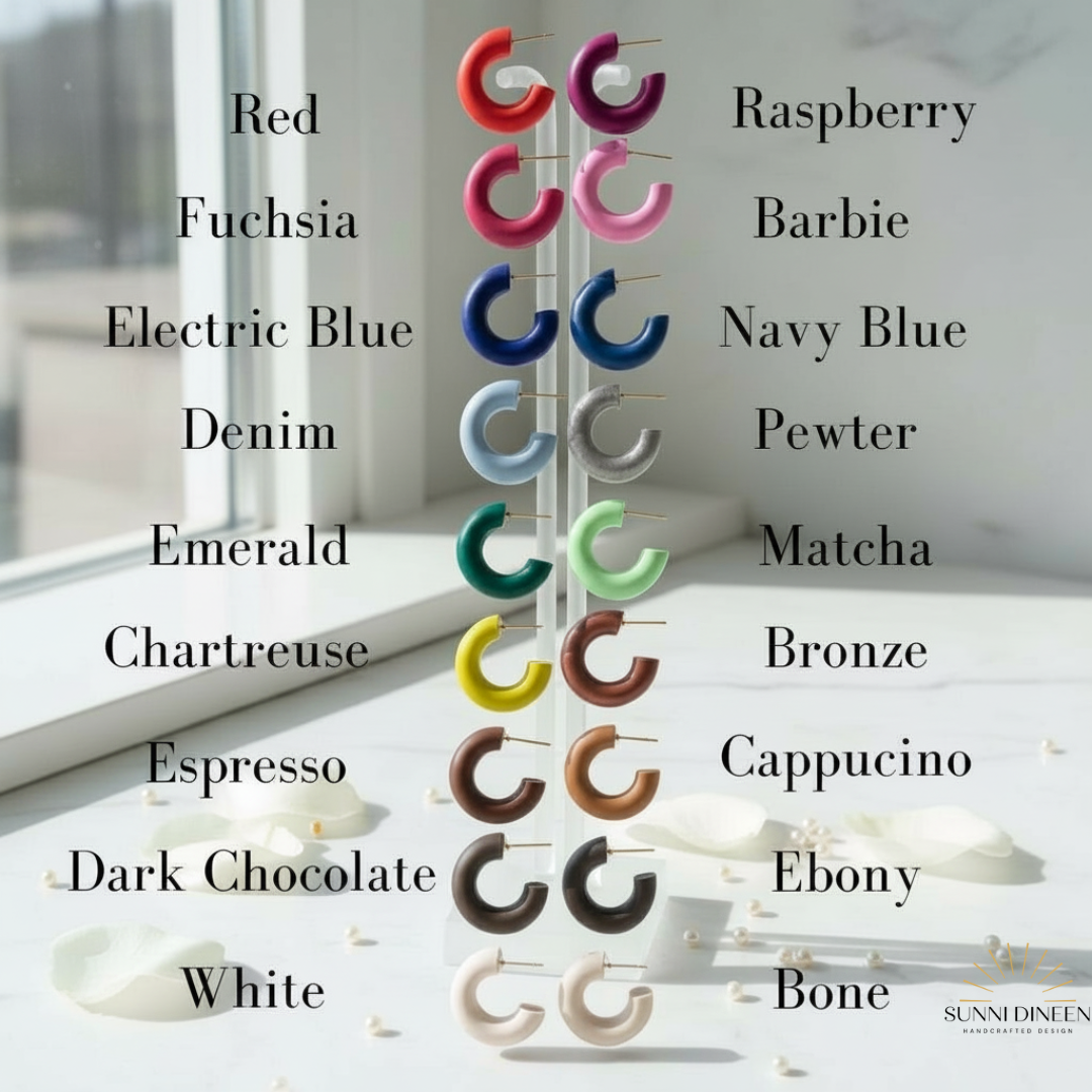 Classic Clay Hoop Earrings