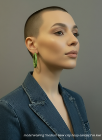 Buy 2 Get One: Helix Clay Hoop Earrings