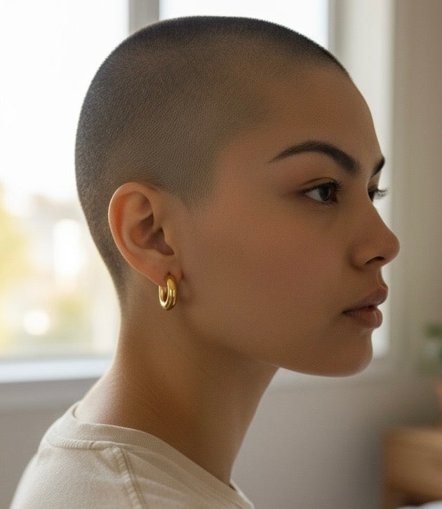 Chunky Huggie Hoop Earrings I Simple Girl Brand x SDHD