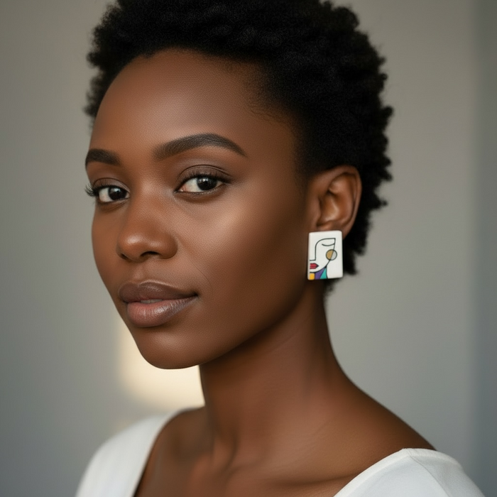Simone Statement Stud Earrings