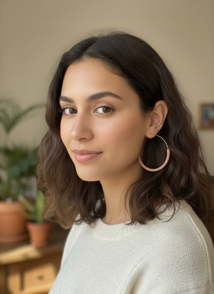 Weightless Infinity Hoop Earrings